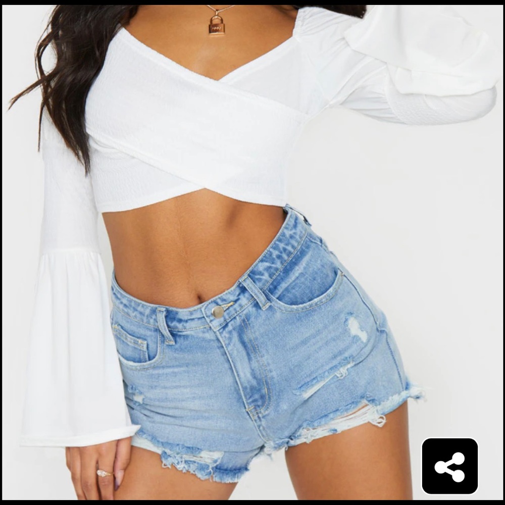 COPY - NWOT  shein Sz 3x booty shorts blue Jean